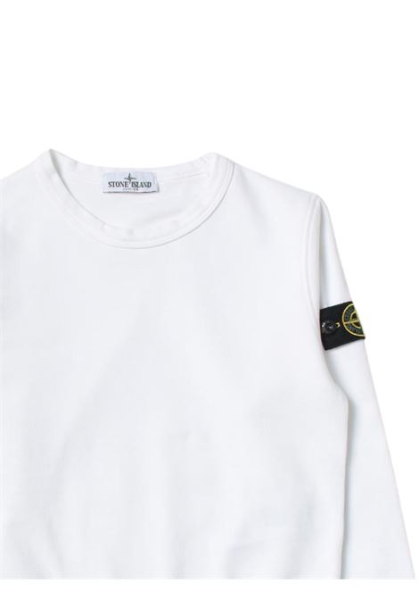 White cotton children's sweatshirt Stone Island | K1S166100011/MABIANCO